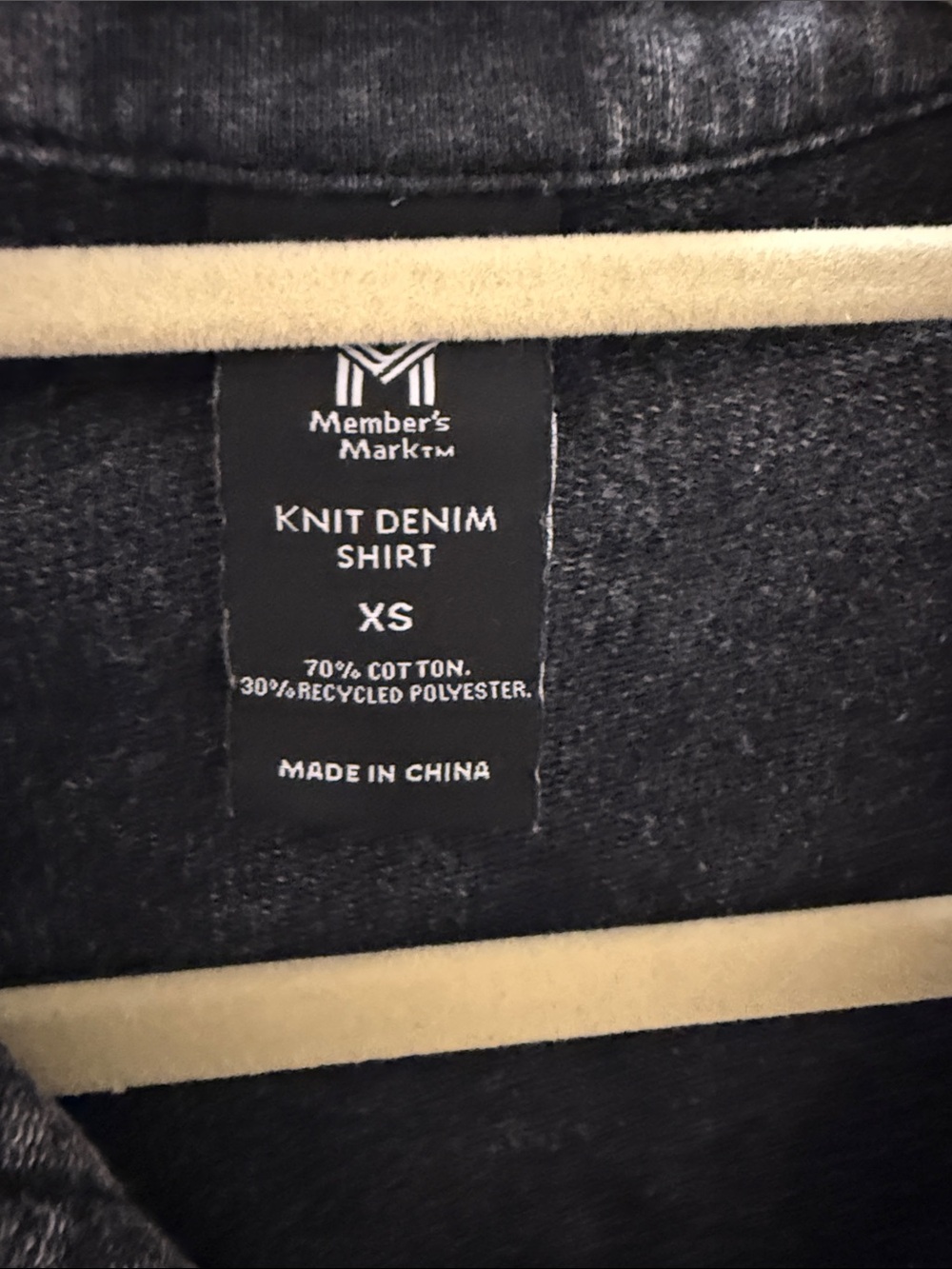 Washed Gray Button-Up Denim Shacket - Picture 2 of 3